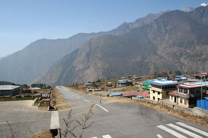 Lukla Airport in Nepal. Author: Reinhard Kraasch  